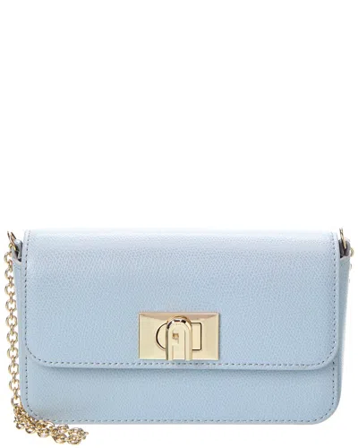 Furla 1927 Leather Mini Bag In Blue