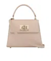 Furla 1927 Leather Tote Bag In Nude