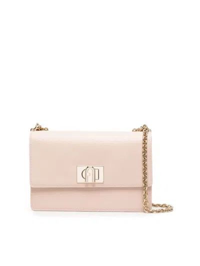 Furla 1927 Logo Crossbody Bag In Neutral