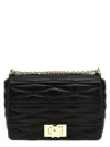 Furla Quilted Chain Strap Crossbody Bag In Black