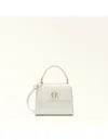 Furla Mini 1927 Leather Tote Bag In Beige