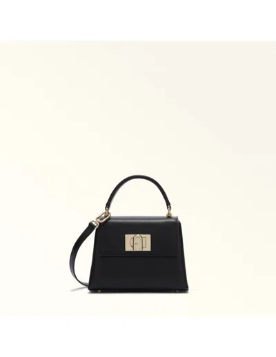Furla 1927 Twist-lock Mini Tote Bag In Black