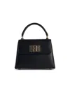 Furla Leather Mini Bag With Detachable Strap And Metal Hardware In Black
