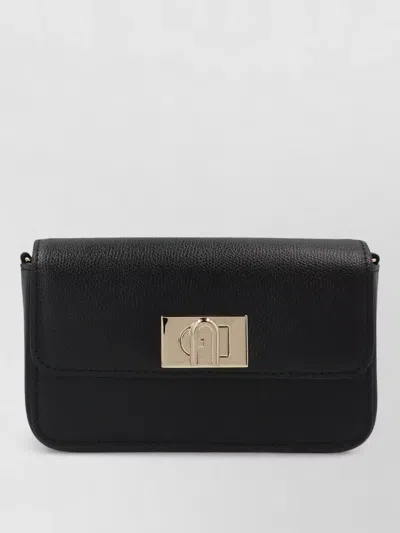 Furla 1927 Mini Chain Strap Shoulder Bag In Black