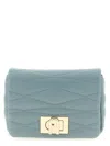 Furla Quilted Shoulder Bag In Blue