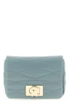 Furla Quilted Shoulder Bag In Blue