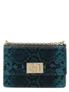 Furla Arco Python-print Crossbody Bag In Blue