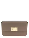 Furla Grey 1927 Mini Shoulder Bag In Brown