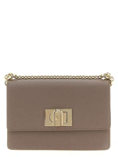 Furla 1927 Mini Crossbody Bag In Gray