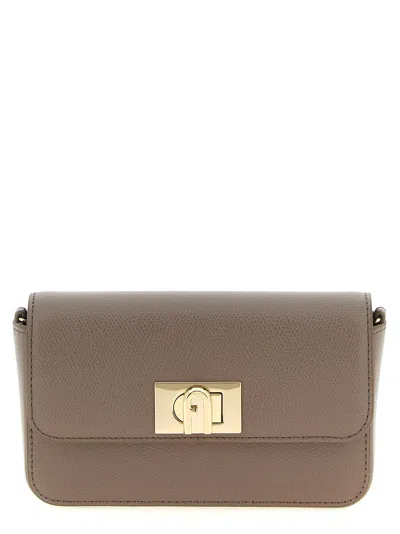 Furla 1927 Mini Crossbody Bag In Gray