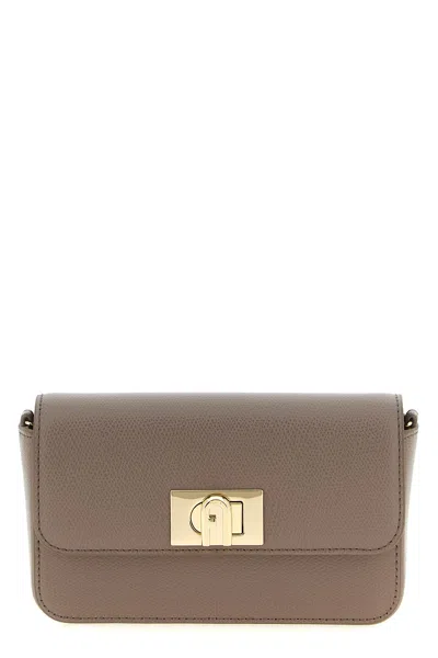 Furla ' 1927' Mini Crossbody Bag In Gray