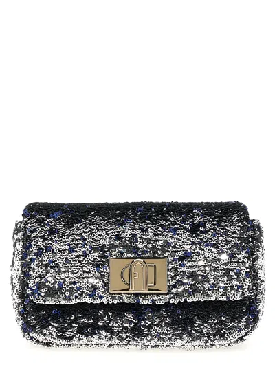 Furla 1927 Mini Crossbody Bag In Silver
