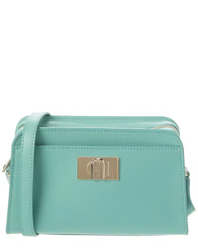 Furla 1927 Mini Leather Crossbody In Blue