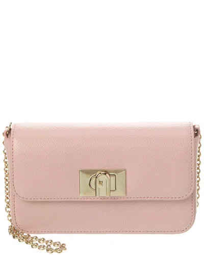 Furla 1927 Mini Leather Crossbody In Pink