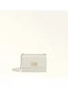 Furla 1927 Mini Leather Crossbody Bag Cream Color