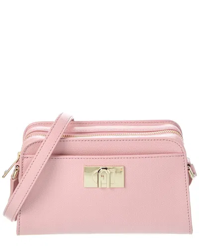 Furla 1927 Mini Leather Crossbody Camera Case In Pink