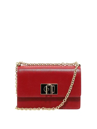 Furla 1927 Mini Leather Satchel Bag In Red