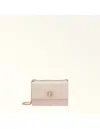 Furla 1927 Mini Leather Shoulder Bag Color Azalea In Pink