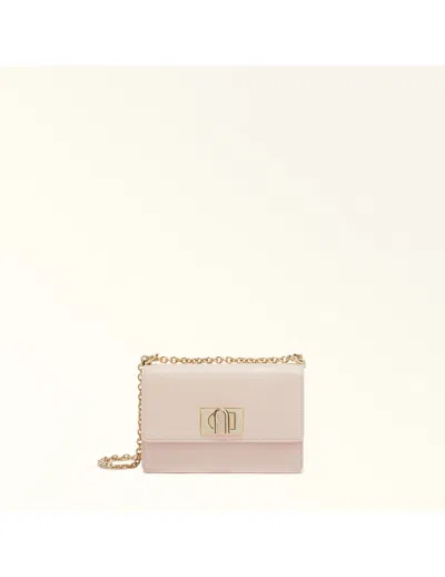 Furla 1927 Mini Leather Shoulder Bag Color Azalea In Pink