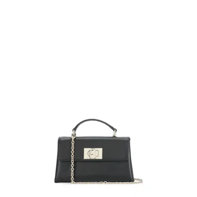 Furla 1927 Mini M Handbag In Black