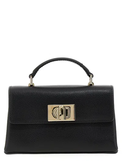 Furla 1927 Mini M Handbag In Black