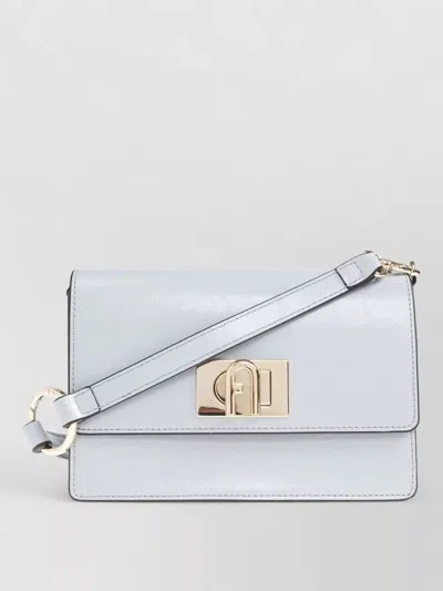 Furla 1927 Mini Rectangular Crossbody Bag Gold Hardware In Blue