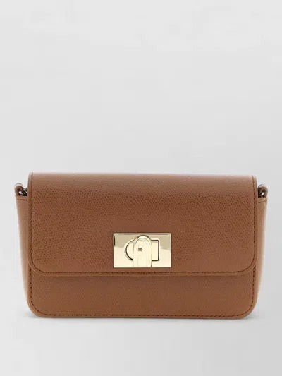 Furla 1927 Mini Shoulder Bag Chain Strap In Brown
