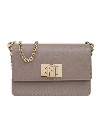 Furla 1927 Mini Shoulder Bag In Gray
