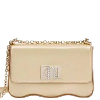 Furla 1927 Mini Wave Leather Crossbody Bag In Brown