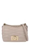 Furla 1927 Quilted Small Shoulder Bag In Neutral