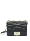 Furla 1927 Leather Mini Crossbody Bag In Black