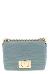 Furla Quilted Shoulder Bag In Blue