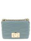 Furla Quilted Shoulder Bag In Blue