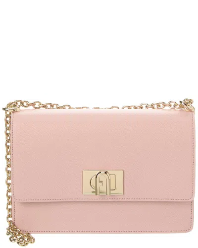 Furla 1927 Small Leather Crossbody In Pink