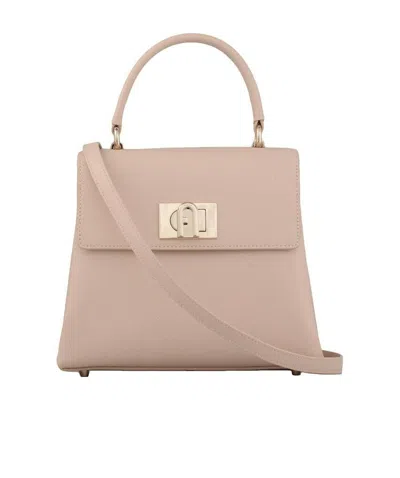Furla 1927 Small Tote Bag In Nude