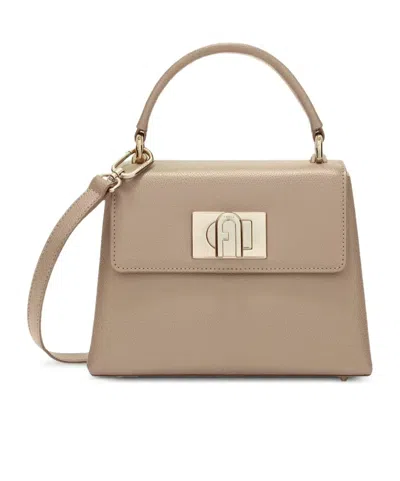 Furla 1927 Tote Bag In Stucco Gray