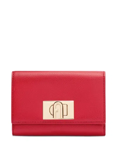 Furla 1927 Tri-fold Wallet In Red