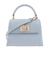 Furla 1927 Twist-lock Mini Tote Bag In Gray