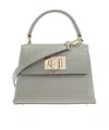 Furla 1927 Twist-lock Mini Tote Bag In Gray