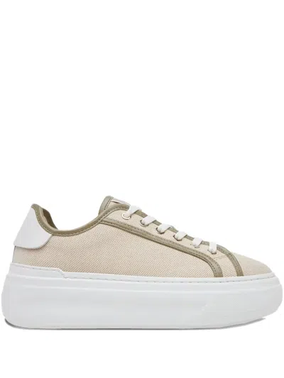 Furla 50mm Nuage Lace-up Platform Sneakers In White