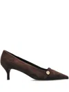 Furla 60mm Pointed-toe Heeled Pumps In Brown