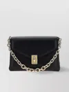 Furla Adjustable Chain Strap Gold-tone Hardware Shoulder Bag