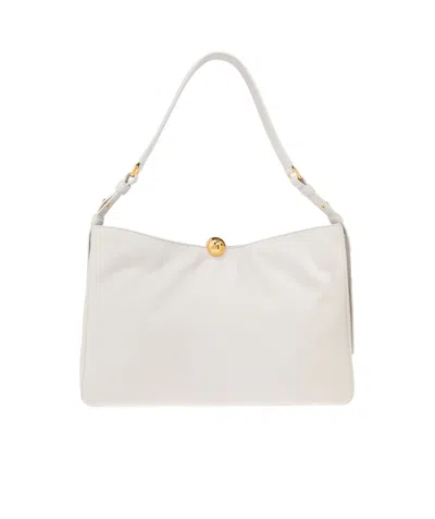 Furla Adjustable Single Strap Shoulder Bag In White