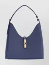 Furla Adjustable Strap Shoulder Bag With Gold-tone Hardware In Blue