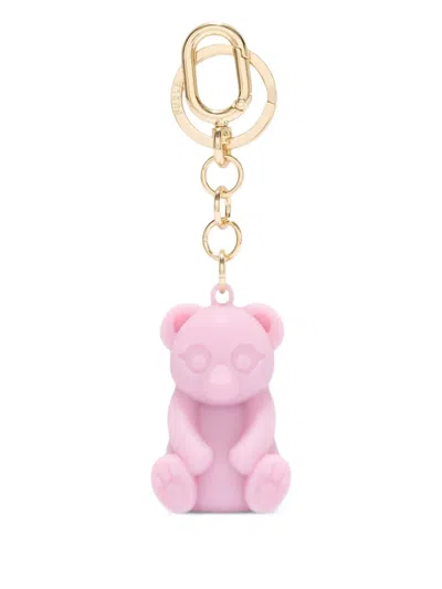 Furla Allegra Bear Keyring In Pink