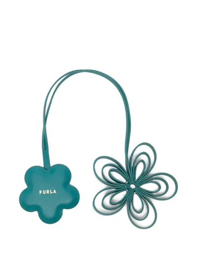Furla Allegra Flower Charm In Green