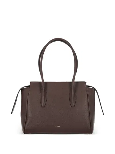 Furla Ambra Tote L In Burgundy
