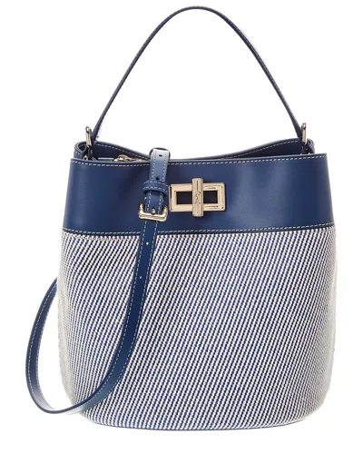 Furla Amelia Medium Leather Bucket Bag In Multi