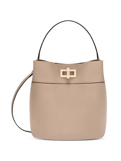 Furla Amelia S Turnlock Bucket Bag In Neutral