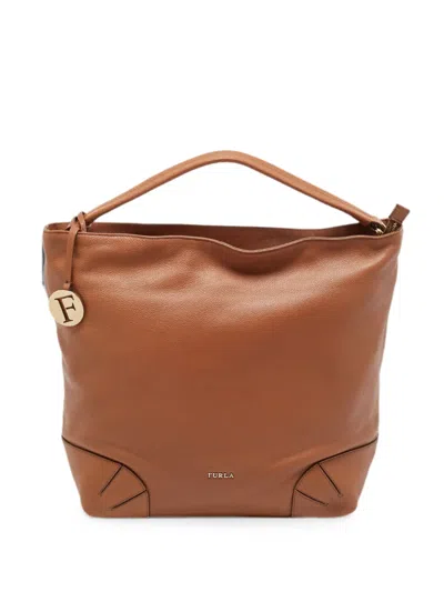 Pre-owned Furla Arcadia Tote Bag In Brown